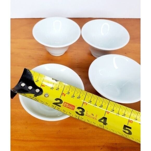 Set 4 Buffalo China by Oneida Porcelain Restaurant Ware Bowls Dish Off White 3" - Picture 4 of 5